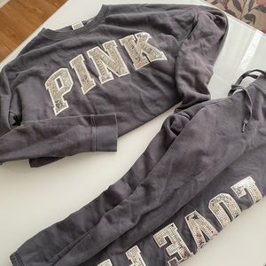 VS PINK Sequin Sweatsuit